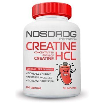 Креатин Nosorog Creatine Hydrochloride, 120 капсул CN9120 фото
