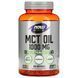 Передтренувальний комплекс NOW Sports MCT Oil 1000 mg, 150 капсул CN11384 фото 1