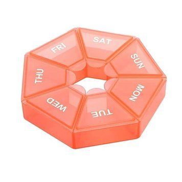 Таблетниця Semi 7Days Mini Pill Box, Orange CN14419 фото