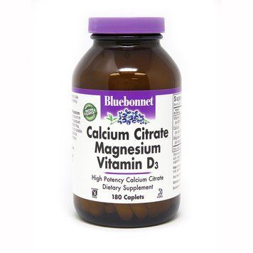 Вітаміни та мінерали Bluebonnet Nutrition Calcium Citrate Magnesium Vitamin D3, 180 каплет CN3957 фото