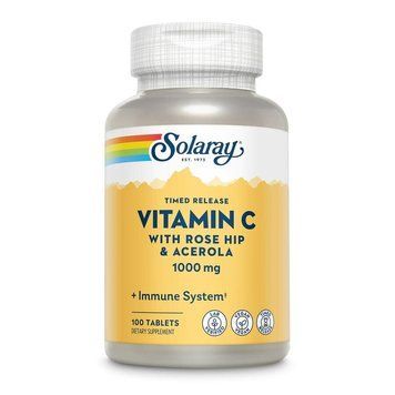 Вітаміни та мінерали Solaray Vitamin C 1000 mg Timed Release, 100 таблеток CN10338 фото