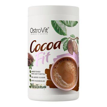 Какао напій OstroVit Cocoa Fit, 500 грам з низьким вмістом цукру CN16003 фото