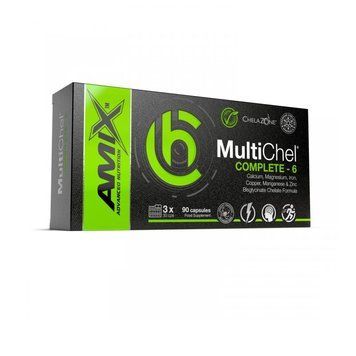 Вітаміни та мінерали AMIX ChelaZone MultiChel Complete-6, 90 капсул CN12721 фото
