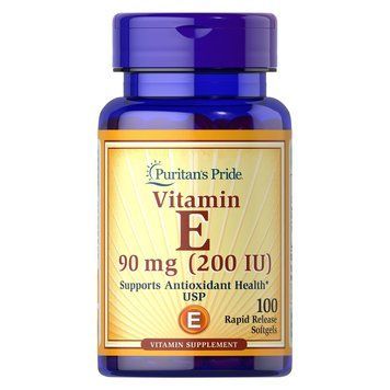 Вітаміни та мінерали Puritan's Pride Vitamin E 200 IU (90 mg), 100 капсул CN13106 фото