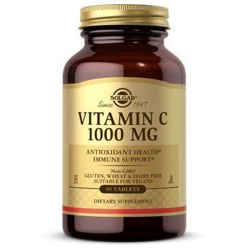 Вітаміни та мінерали Solgar Vitamin C 1000 mg, 90 таблеток CN12401 фото