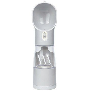 Пляшка-поїлка для тварин Semi Pets Feeder 255 мл + 200 мл 2 відділення, White з пакетами та лопаткою CN14562 фото