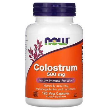 Натуральна добавка NOW Colostrum 500 mg, 120 капсул CN10320 фото