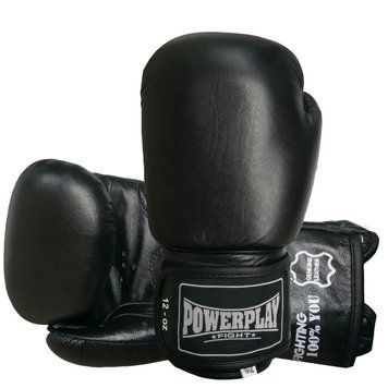 Рукавиці боксерські Power Play PP 3088, Black - 10 унцій CN11090-1 фото