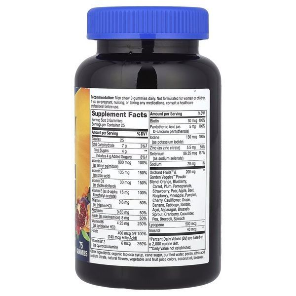 Комплекс для здоров'я чоловіків Nature's Way Alive! Men's Premium Gummy, 75 желейок CN16219 фото