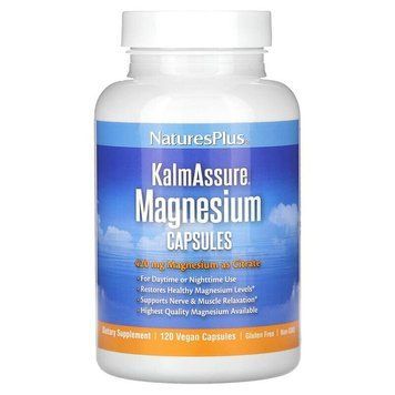 Магній Natures Plus Kalm Assure Magnesium, 120 вегакапсул CN17270 фото