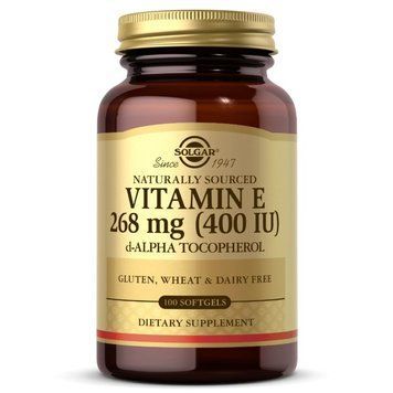 Вітаміни та мінерали Solgar Vitamin E 268 mg (400 IU) d-Alpha Tocopherol, 100 капсул CN12413 фото