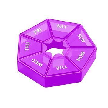 Таблетниця Semi 7Days Mini Pill Box, Purple CN14420 фото