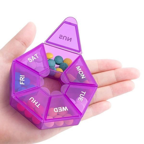 Таблетниця Semi 7Days Mini Pill Box, Purple CN14420 фото