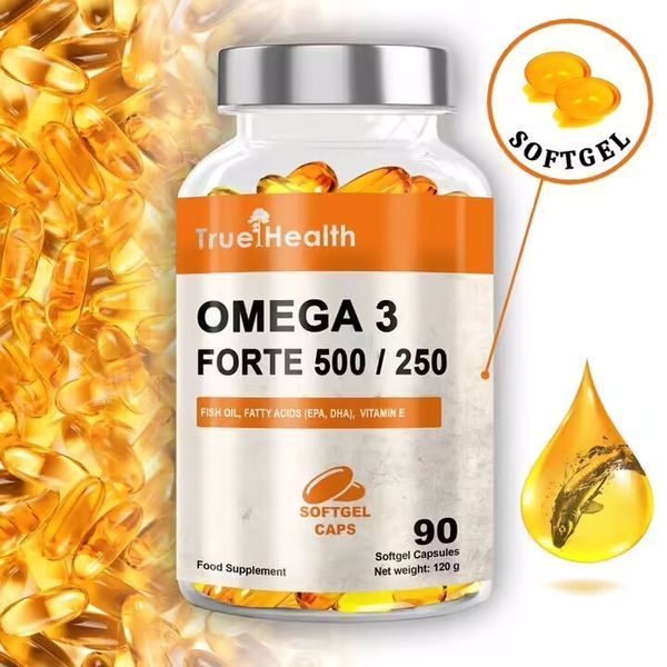 Риб'ячий жир True Health Omega 3 Forte 500/250, 90 капсул CN16630 фото