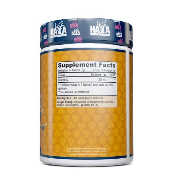 Креатин Haya Labs Sports Creatine HCL, 200 грам CN12095 фото