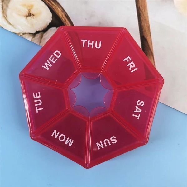 Таблетниця Semi 7Days Mini Pill Box, Red CN14421 фото