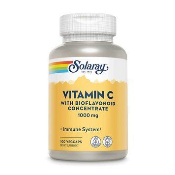 Вітаміни та мінерали Solaray Vitamin C 1000 mg with Bioflavonoids, 100 вегакапсул CN10349 фото