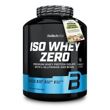 Сироватковий ізолят BioTech Iso Whey Zero, 1.8 кг - Банан CN3547-21 фото