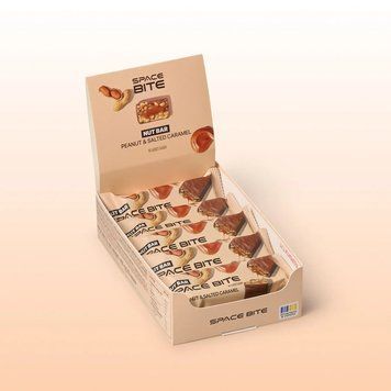 Блок батончиків Spacefood Space Bite Nut Bar, 10*40 грам - Солона карамель і арахіс CN17209 фото