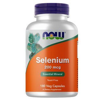 Вітаміни та мінерали NOW Selenium 200 mcg, 180 вегакапсул CN5851 фото