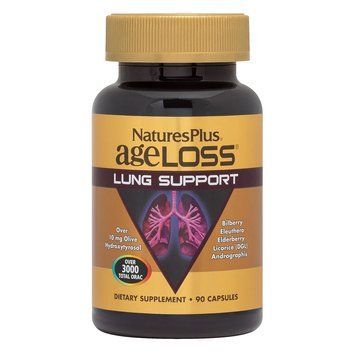 Вітаміни та мінерали Natures Plus Age-Less Lung Support, 90 капсул CN11902 фото
