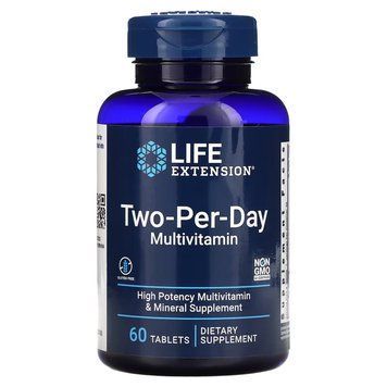 Вітаміни та мінерали Life Extension Two-Per-Day, 60 таблеток CN10868 фото