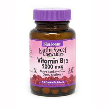 Вітаміни та мінерали Bluebonnet Nutrition Earth Sweet Chewables Vitamin В12 2000 mcg, 90 жувальних таблеток CN3970 фото
