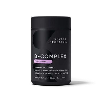 Комплекс вітамінів групи B Sports Research Vitamin B-Complex, 60 капсул для підтримки енергії та нервової системи CN16713 фото