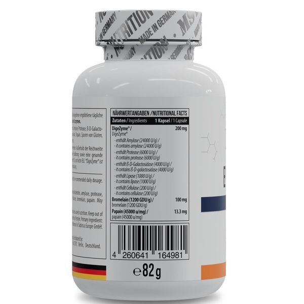 Комплекс травних ферментів MST Nutrition Enzymes DigeZyme, 120 капсул для підтримки шлунково-кишкового тракту CN16230 фото